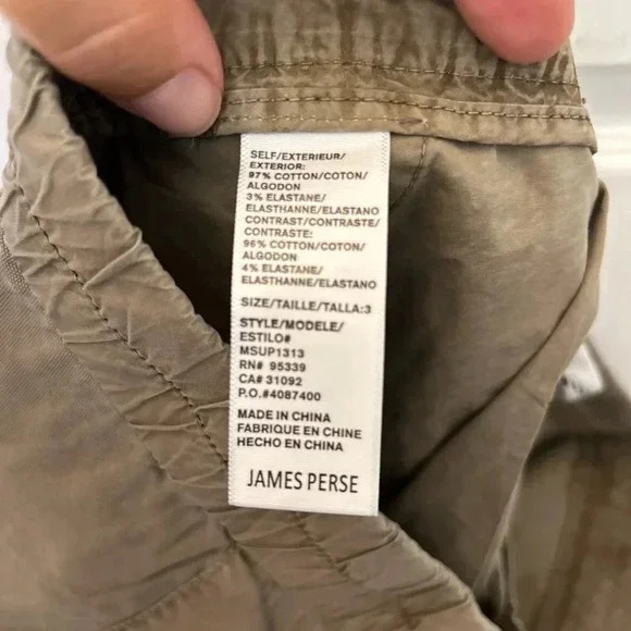 ! James Perse STRETCH CANVAS WORK PANT sz 3 - Picture 4 of 9